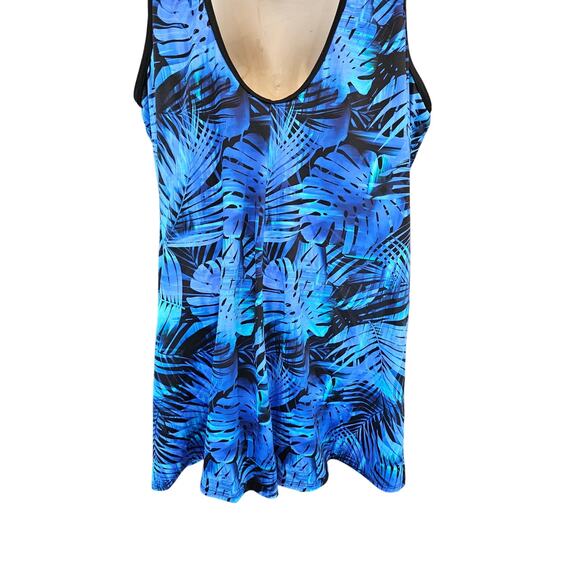 Swimsuits for all size 24 plus size EUC cupped lined swim one piece tankini - Picture 3 of 10